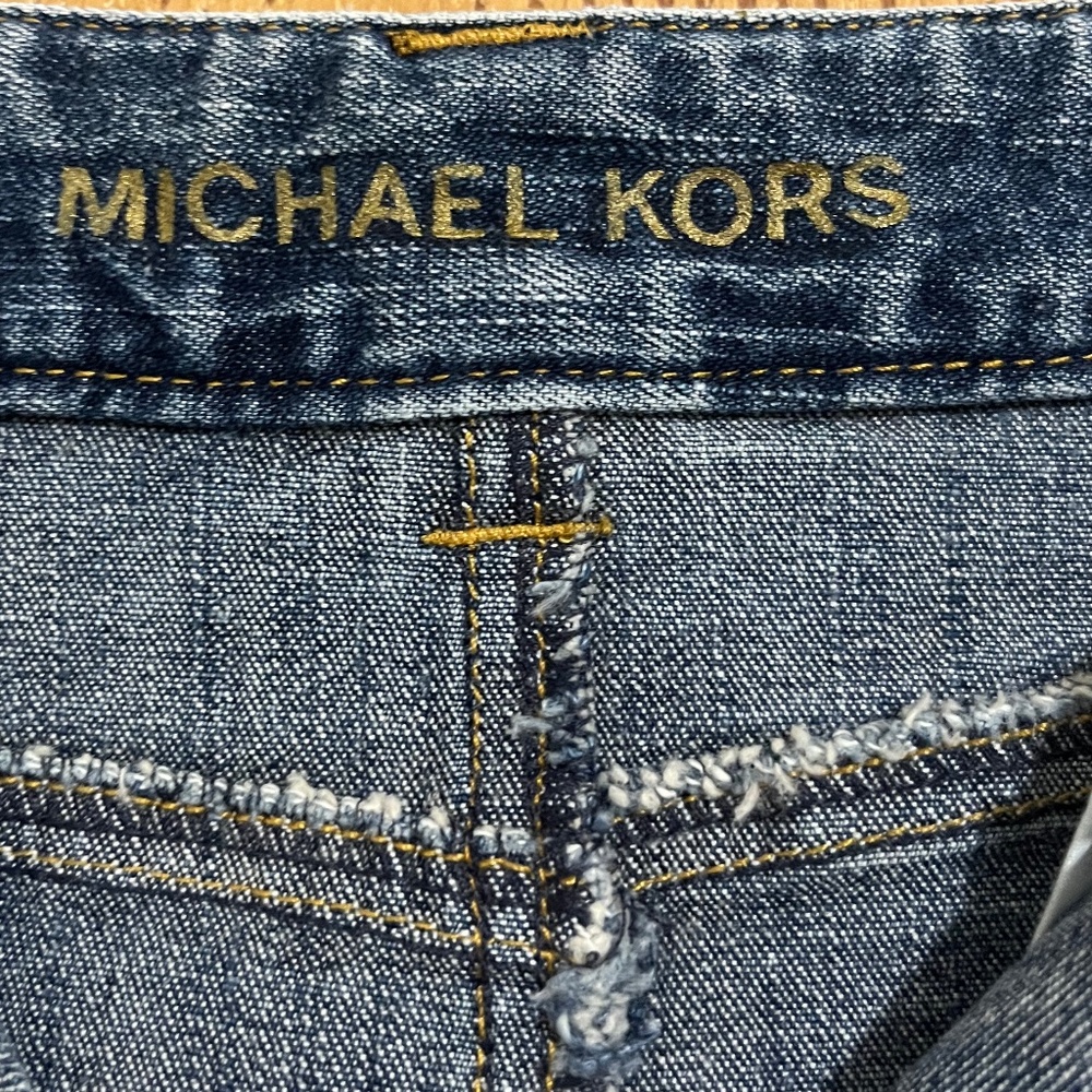 ❌❌❌SOLD❌❌❌Michael Kors Women’s Studded A-Line Western/Cowgirl Denim Skirt Sz-8 - Picture 4 of 8
